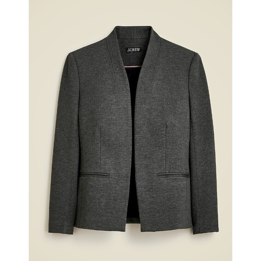 J Crew NWT New Going-out Blazer In Stretch Twill Dark Gray Size 14 $198 Retail